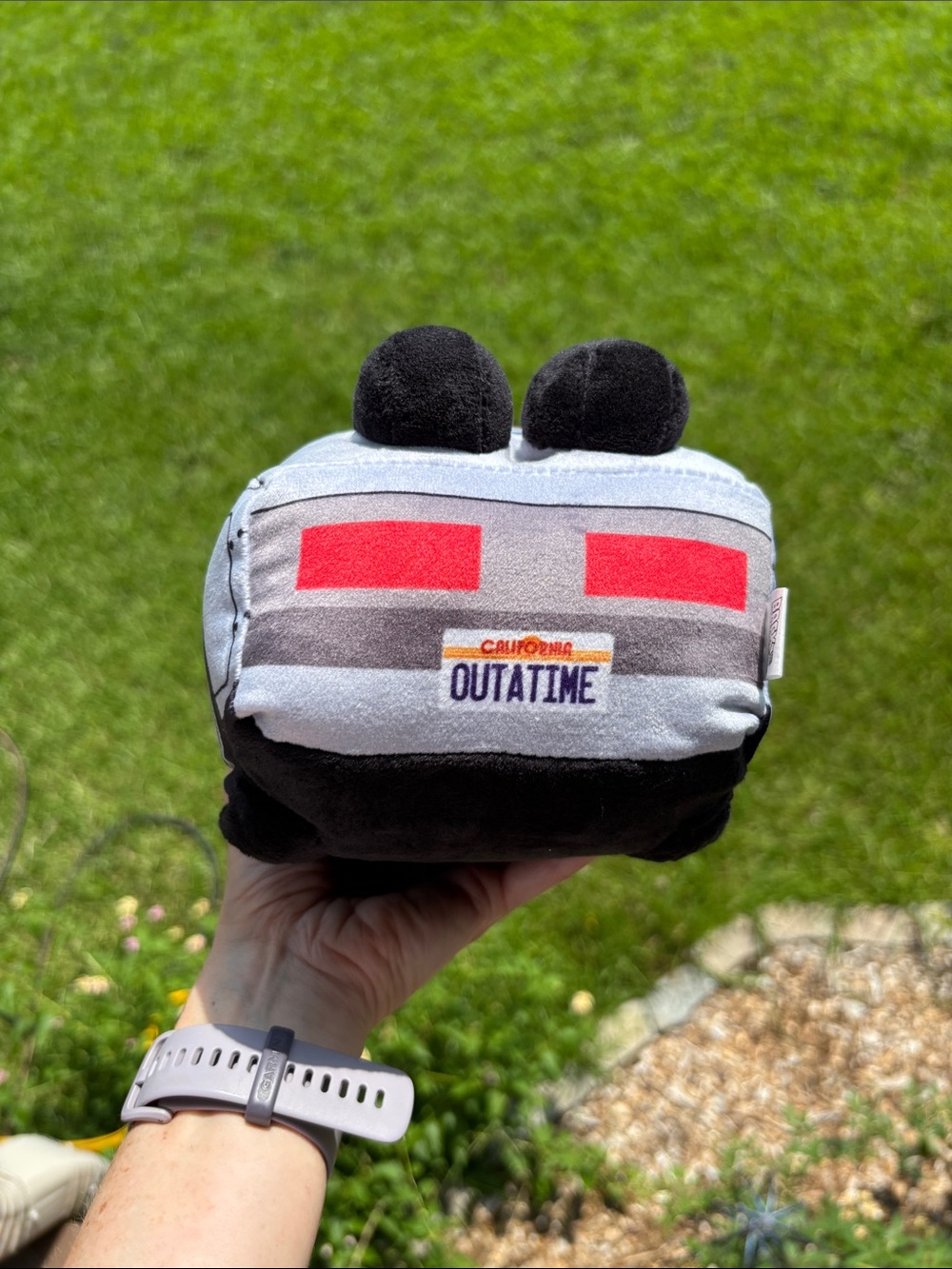 NEW DeLorean car Back To The Future Universal Studios Plush Squeaker Dog Toy - Picture 3 of 12